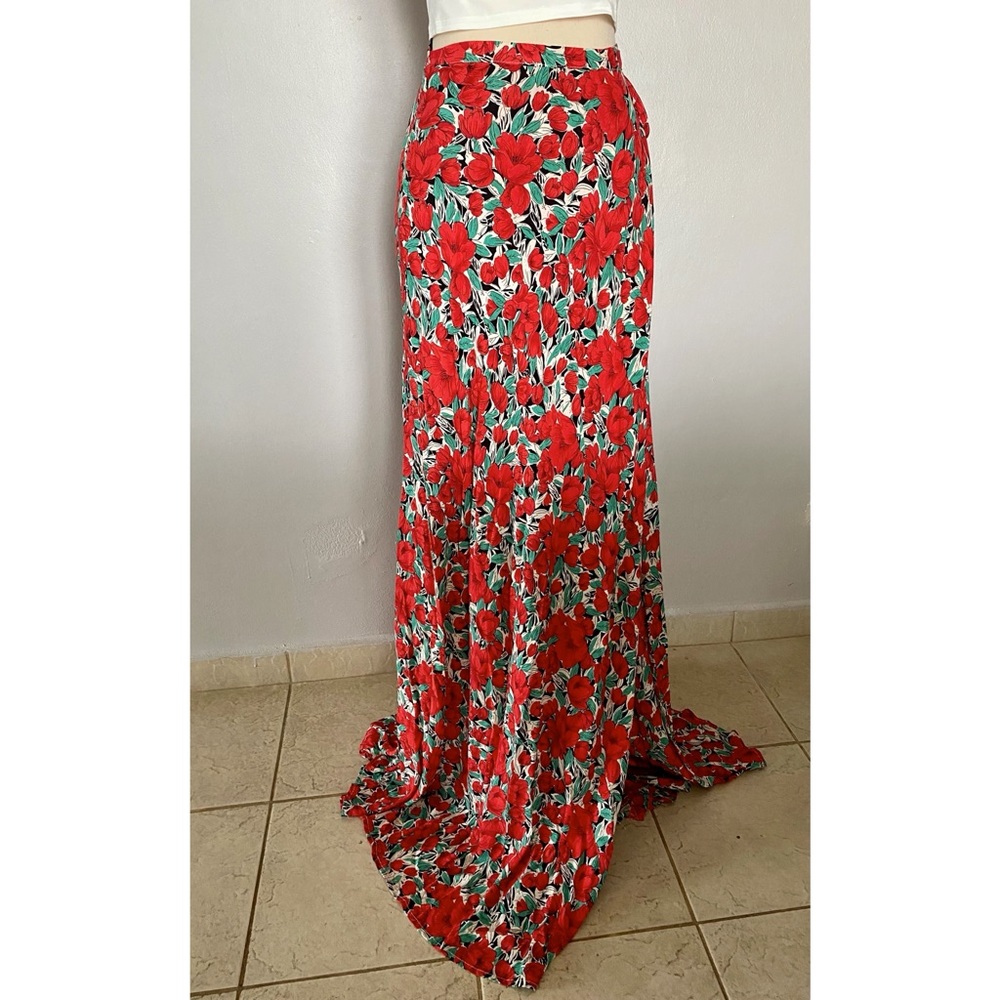 Floral maxi skirt